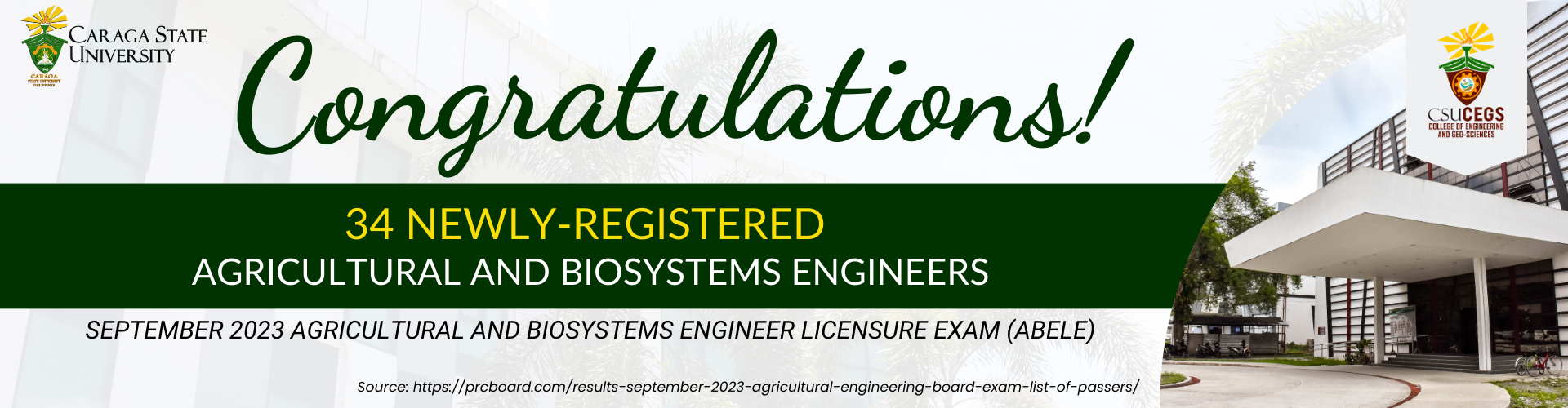 September 2023 Agricultural and Biosystems Engineer Licensure Exam