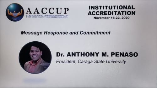 CSU’s AACCUP Institutional Accreditation Remarkably Ends