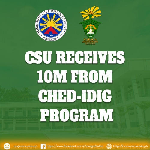 CSU receives 10M from CHED-IDIG Program