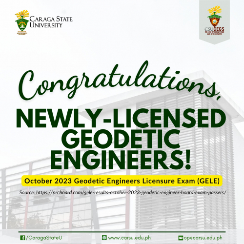 CSUans devour top spots in latest Geodetic Engineering licensure exam results