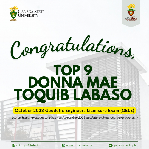 CSUans devour top spots in latest Geodetic Engineering licensure exam results
