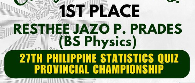 CSU wins 1st and 3rd places in PSA's Provincial Statistics Quiz