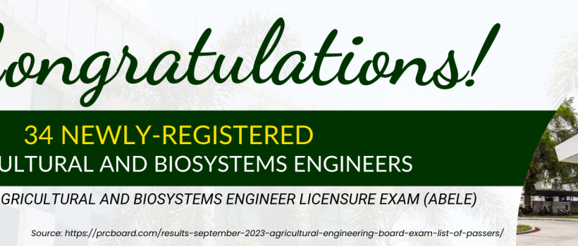 September 2023 Agricultural and Biosystems Engineer Licensure Exam