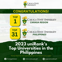 CSU lands 31st spot in uniRank's top universities in PH, 1st in Caraga
