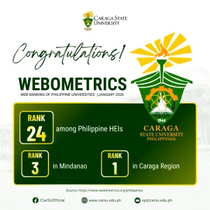 CSU Webometrics Ranking January 2026